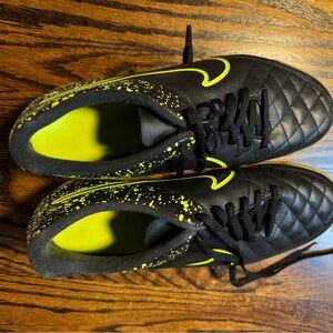 Nike Black and Neon Yellow Sneakers